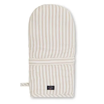 Icons Herringbone Striped -patakinnas - Beige-white - Lexington