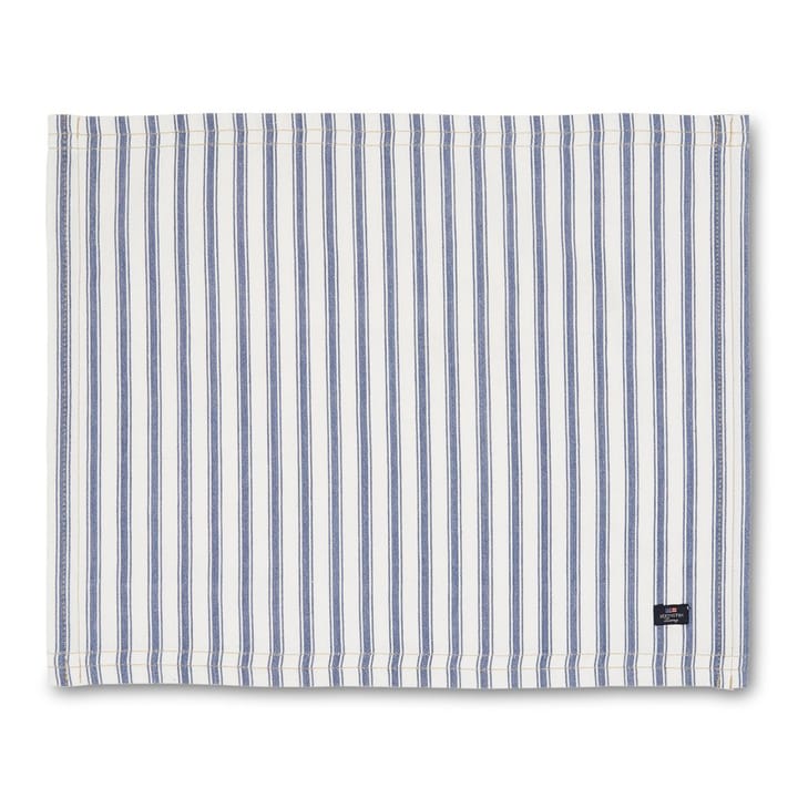 Icons Herringbone Striped -pöytätabletti 40 x 50 cm - Blue-white - Lexington