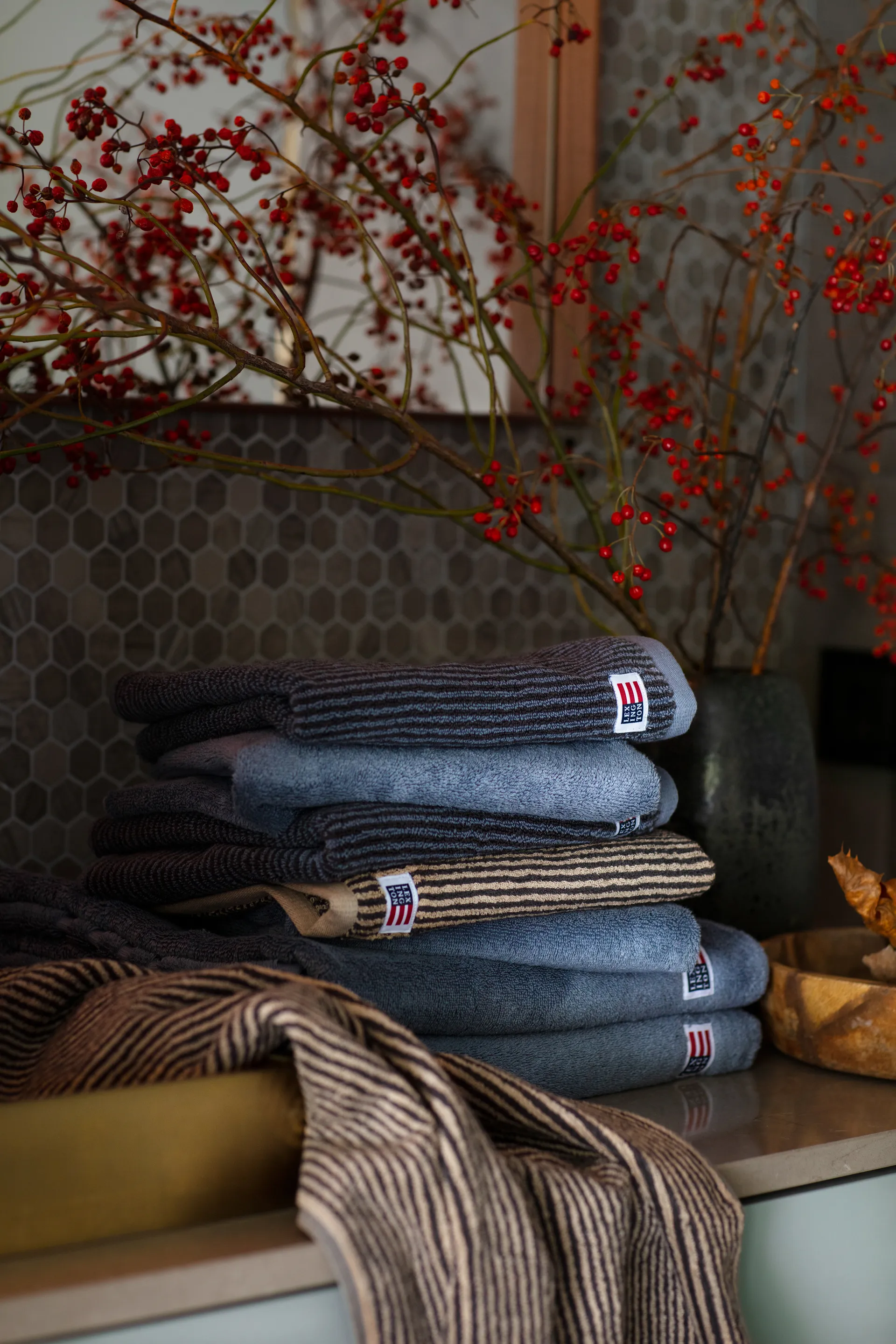 Icons Original -kylpypyyhe 100x150 cm, Steel Blue Lexington