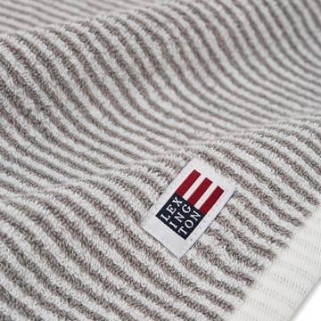 Icons Original Striped -käsipyyhe 50x100 cm - White-grey - Lexington