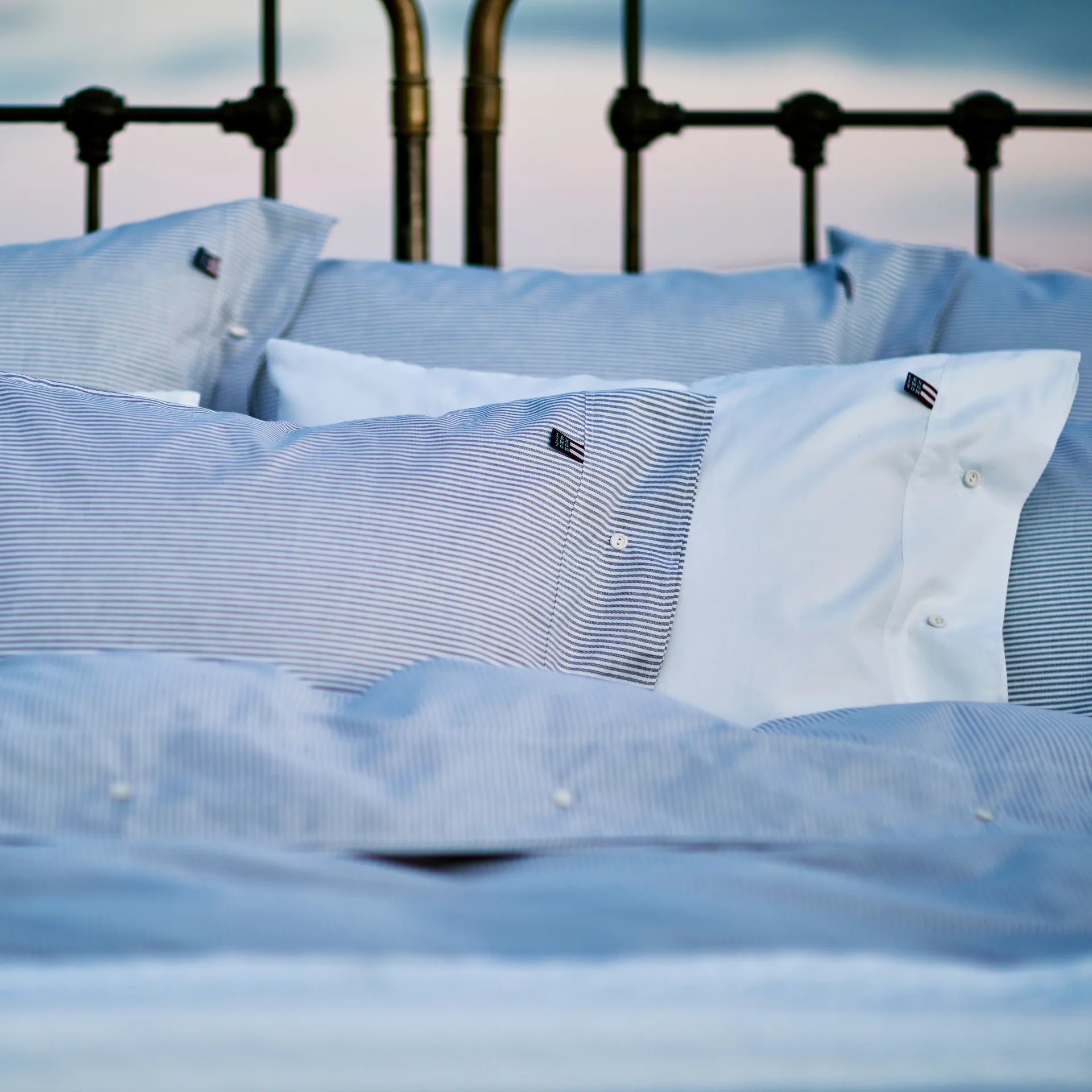 Icons Pin Point -tyynyliina 50x60 cm, White Lexington