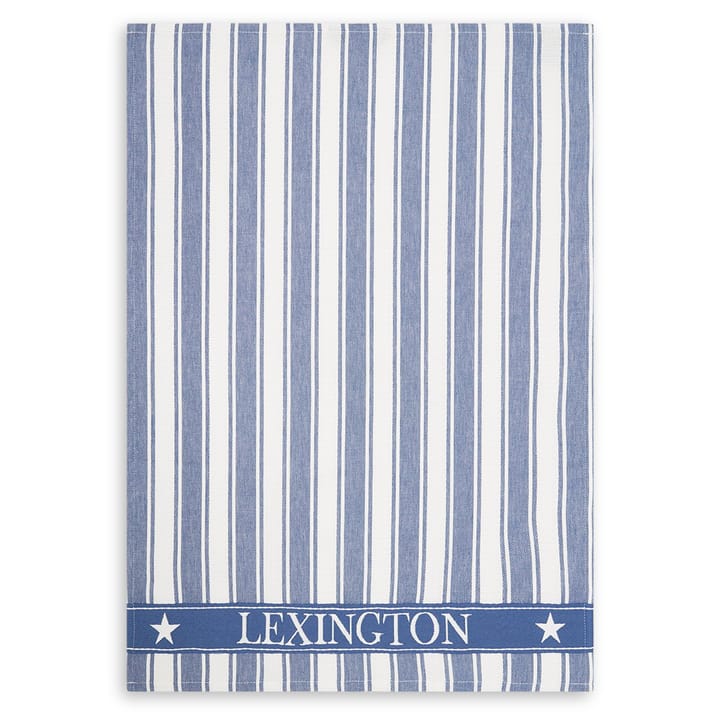 Icons Waffle Striped -keittiöpyyhe 50 x 70 cm - Blue-white - Lexington