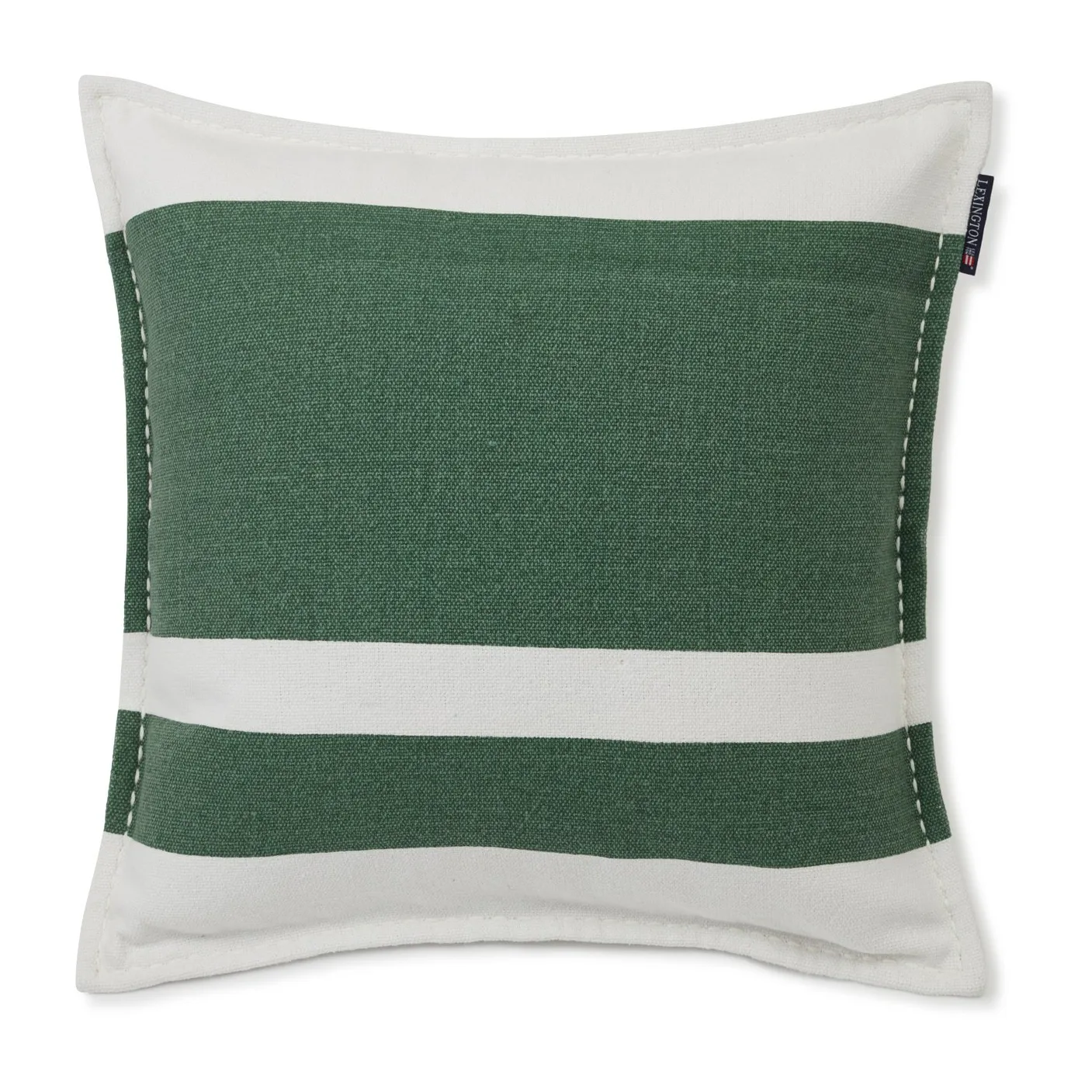Irregula Striped Cotton -tyynynpäällinen 50x50 cm, Green-White Lexington