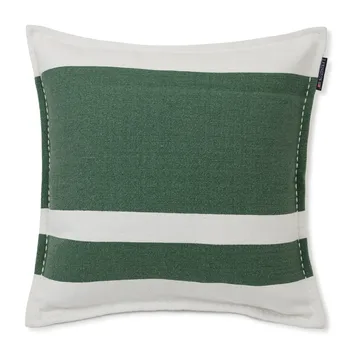 Irregula Striped Cotton -tyynynpäällinen 50x50 cm - Green-White - Lexington