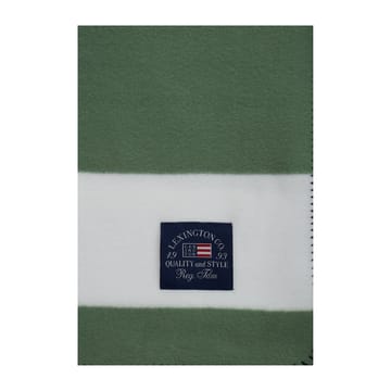 Irregular Striped -fleecehuopa 130x170 cm - Green-White - Lexington