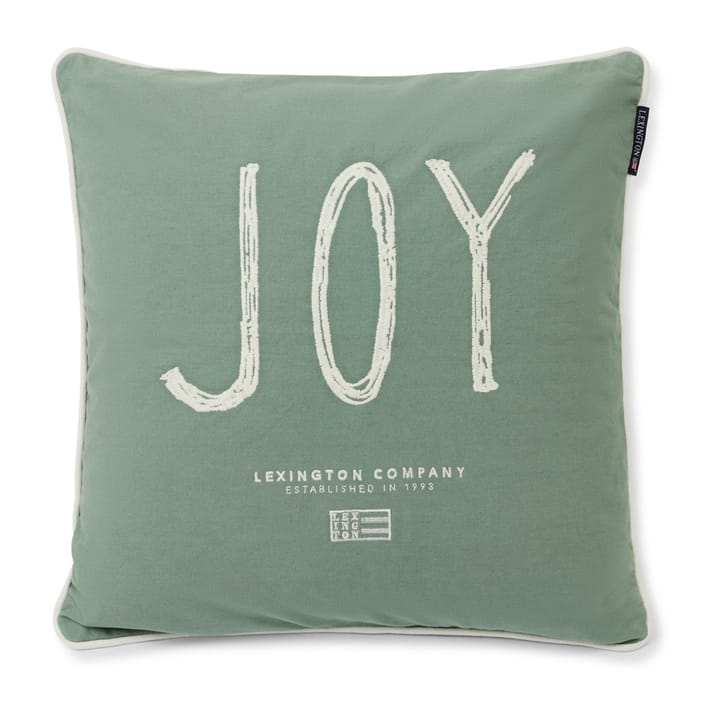 Joy Organic Cotton Canvas -tyynynpäällinen 50x50 cm - Light green-white - Lexington