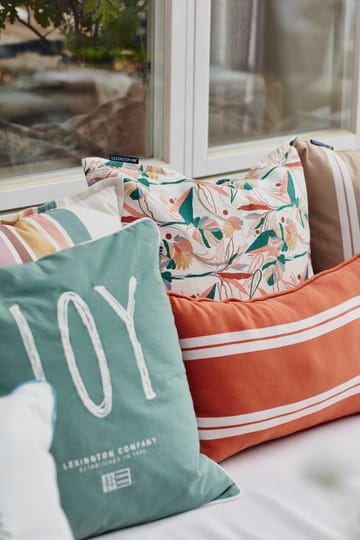 Joy Organic Cotton Canvas -tyynynpäällinen 50x50 cm - Light green-white - Lexington