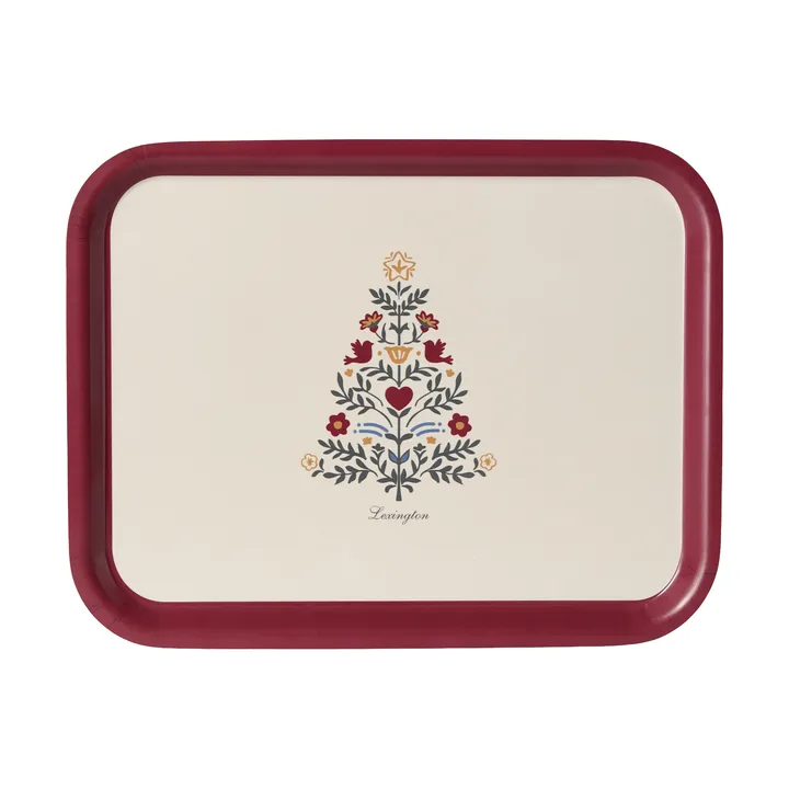 Lexington laminoitu tarjoilutarjotin - Red-light beige, 36x28 cm - Lexington