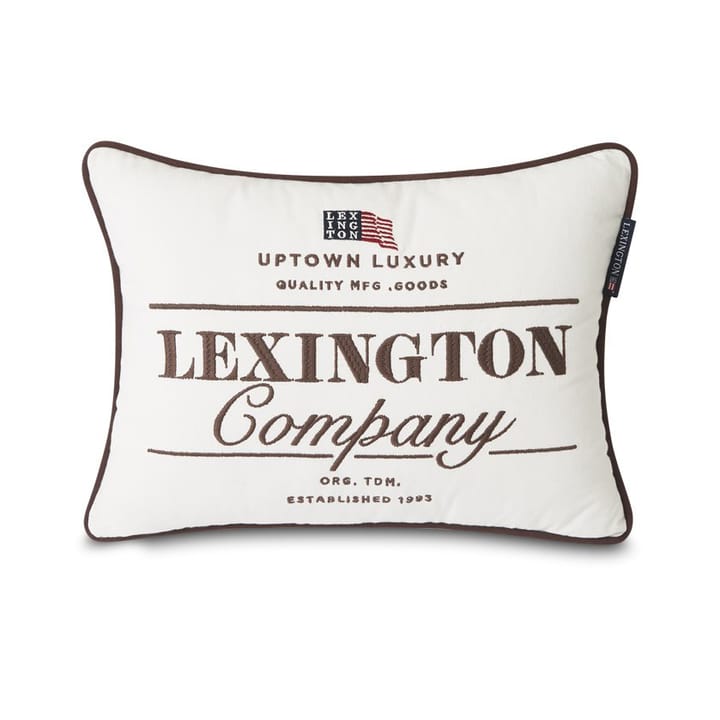 Lexington Logo Twill -tyynynpäällinen 30x40 cm - Valkoinen - Lexington