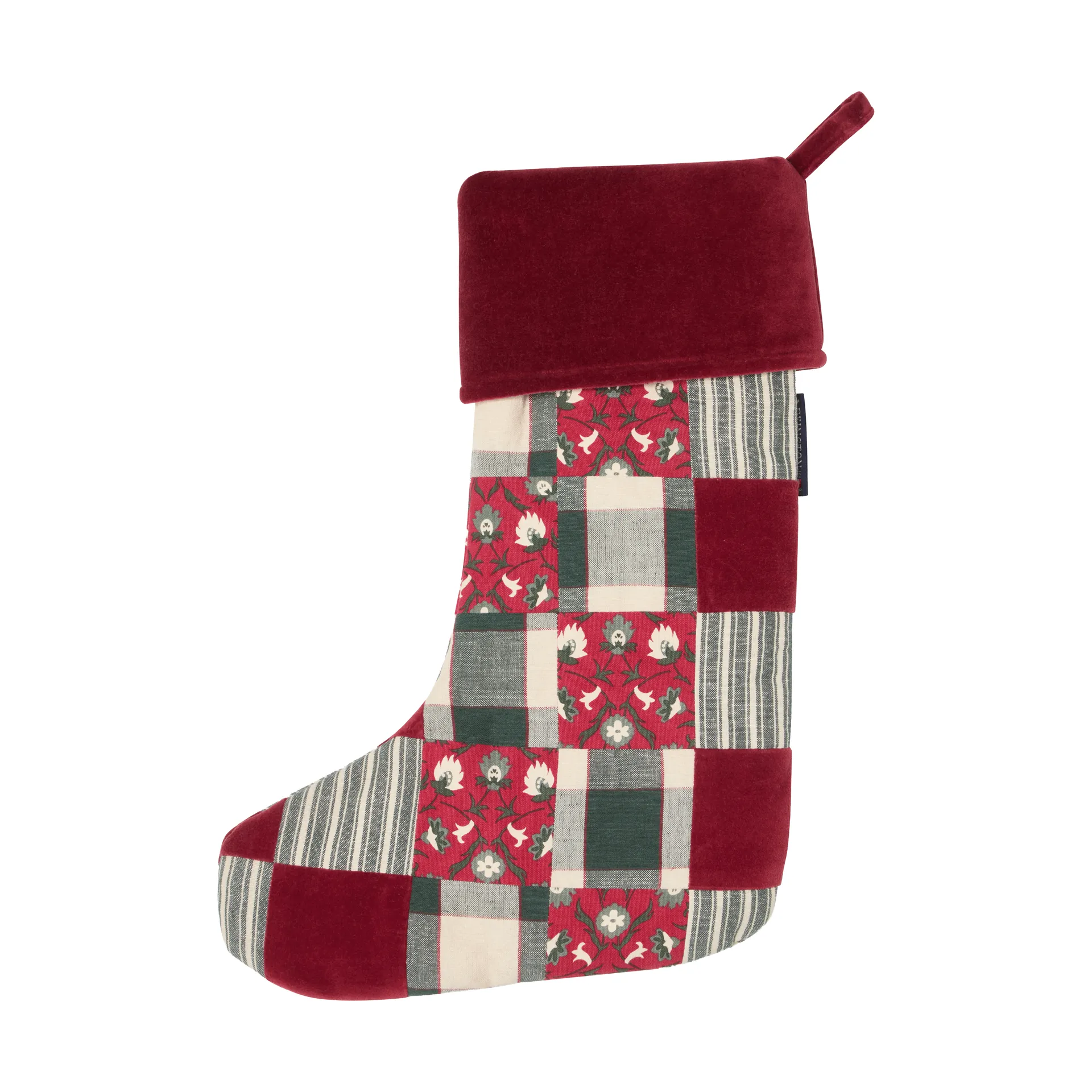 Lexington patchwork-joulu­sukka, Red-multi, 45 cm Lexington