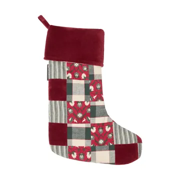 Lexington patchwork-joulu­sukka - Red-multi, 45 cm - Lexington