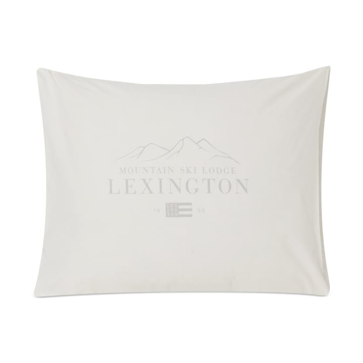 Lexington Printed Cotton Poplin -tyynyliina 50 x 60 cm - White-light gray - Lexington