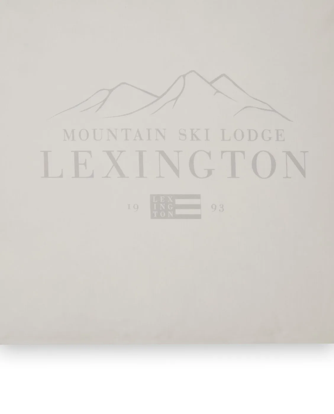 Lexington Printed Cotton Poplin -tyynyliina 50 x 60 cm, White-light gray Lexington