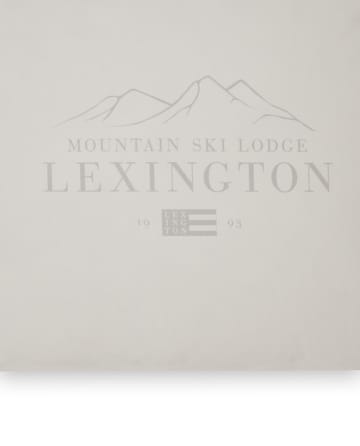 Lexington Printed Cotton Poplin -tyynyliina 50 x 60 cm - White-light gray - Lexington