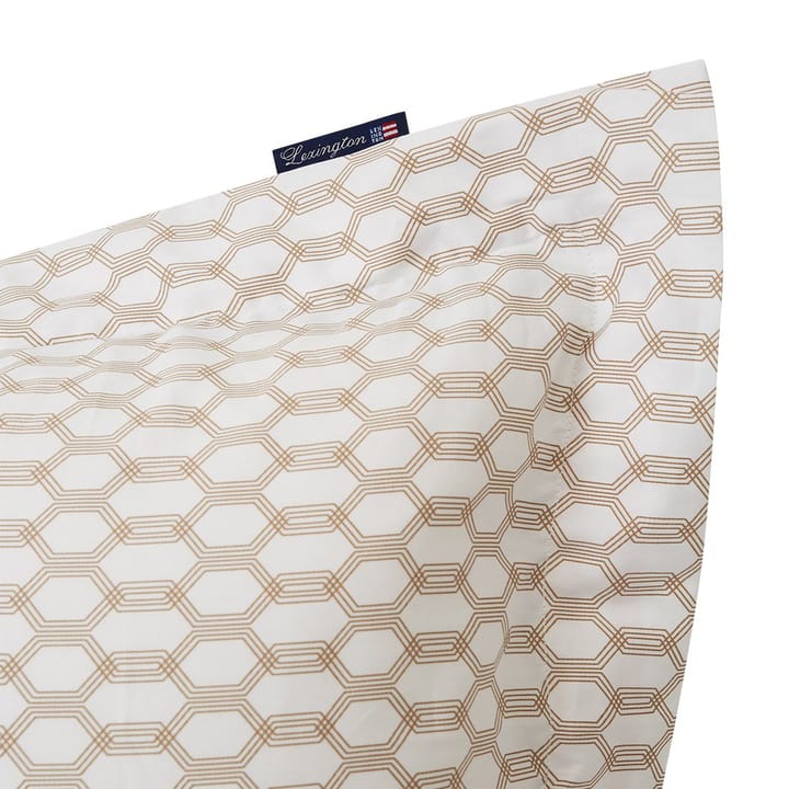 Lexington Printed -tyynyliina 50x60 cm, White-dark beige Lexington