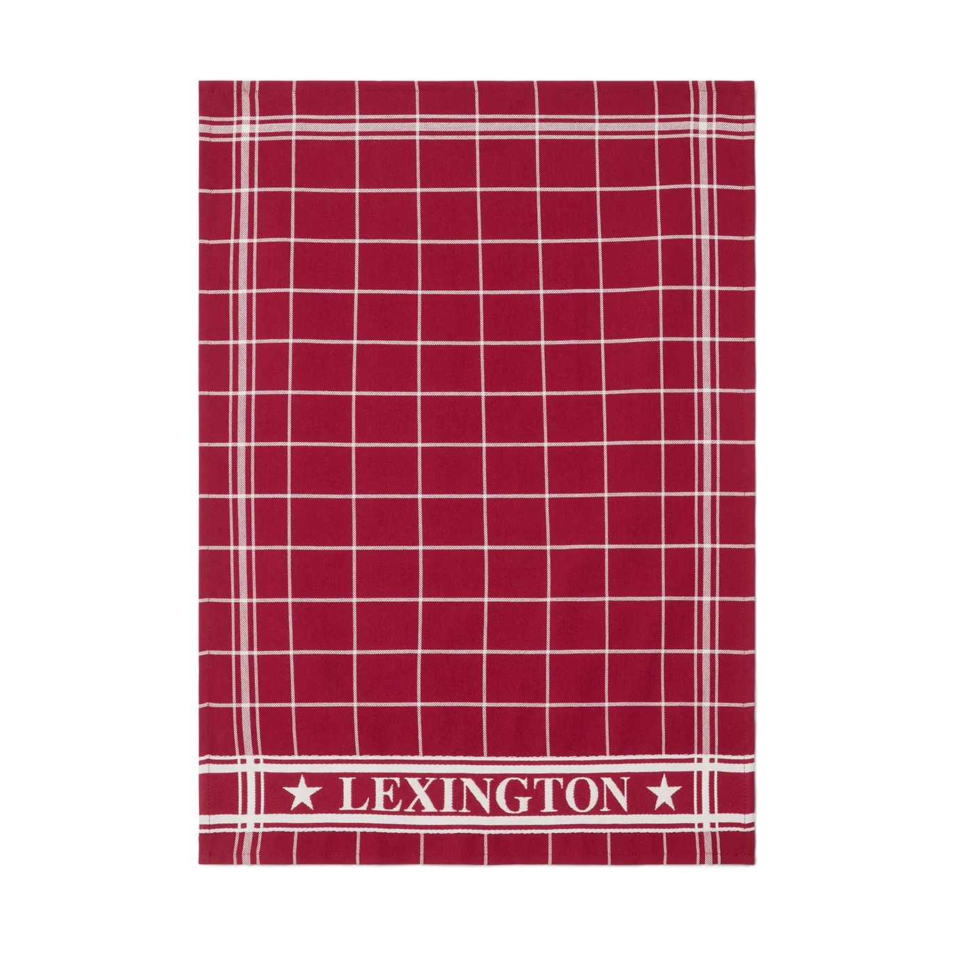 Lexington ruudullinen keittiöpyyhe 50x70 cm, Punavalkoinen Lexington
