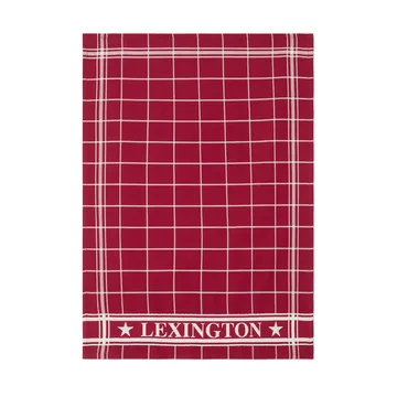 Lexington ruudullinen keittiöpyyhe 50x70 cm - Punavalkoinen - Lexington