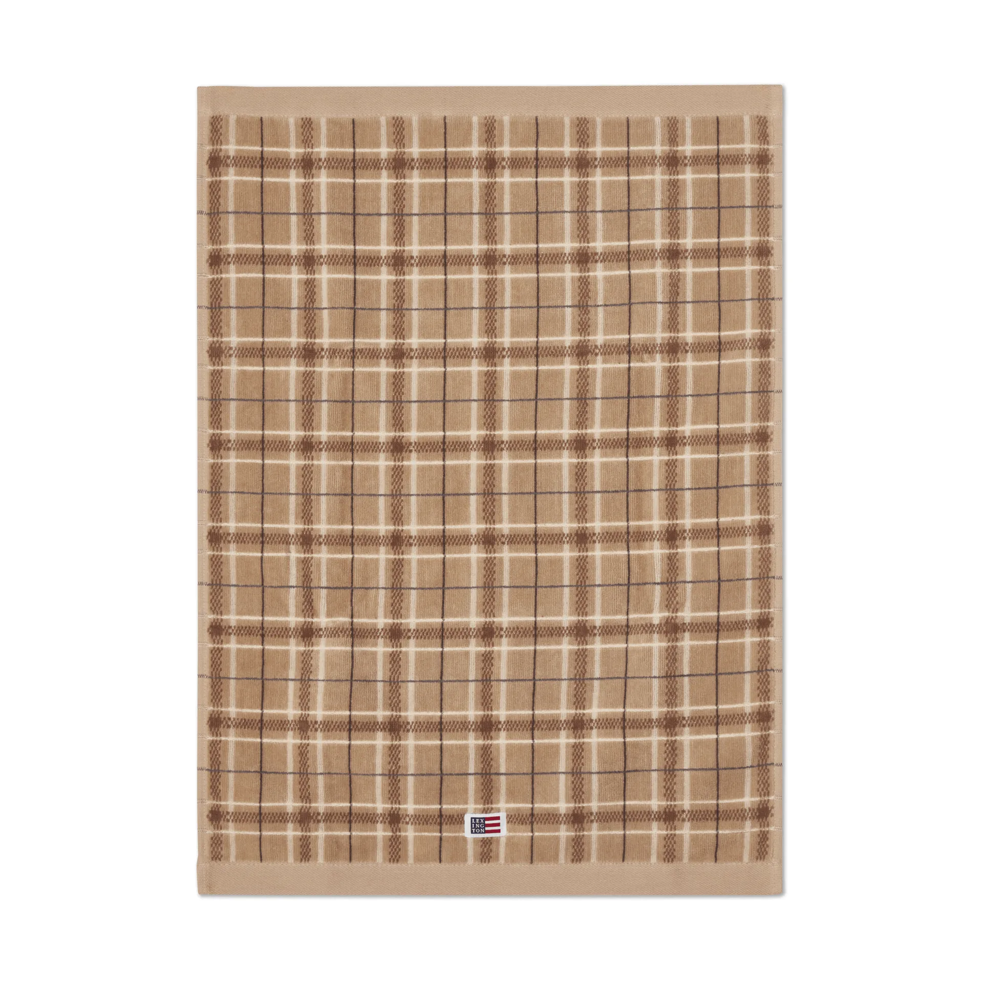 Lexington ruudullinen pyyhe 2-pack, Beige-harmaa Lexington