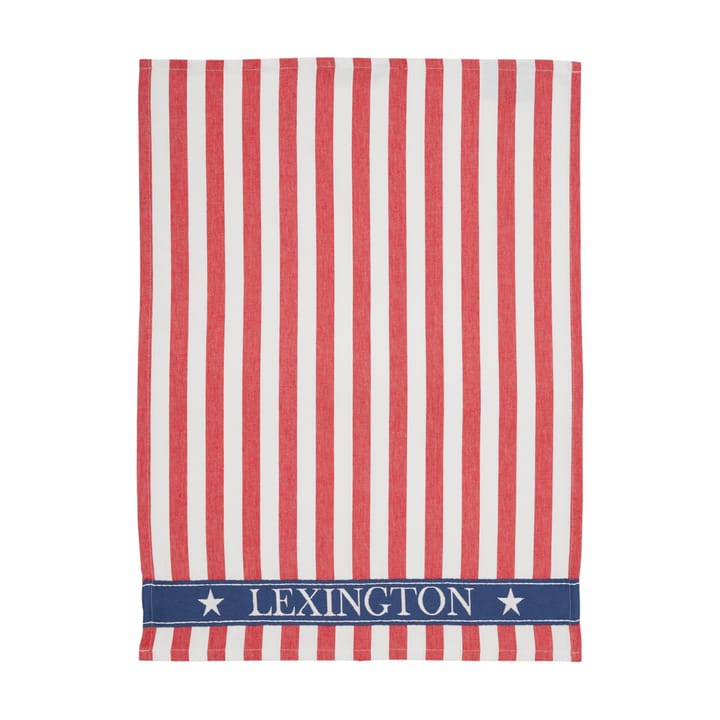 Lexington Striped -keittiöpyyhe 50x70 cm - Punainen - Lexington