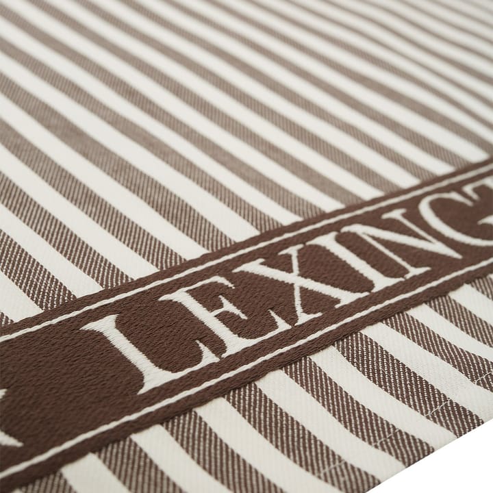 Lexington Striped -keittiöpyyhe 50x70 cm - Ruskea - Lexington