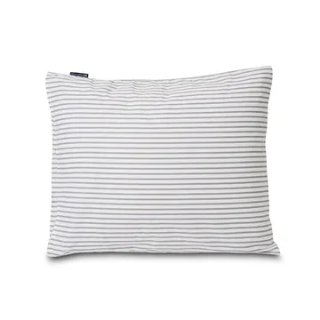 Lexington Striped -tyynyliina tencel 50x60 cm - White-steel blue - Lexington