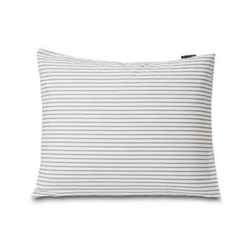 Lexington Striped -tyynyliina tencel 50x60 cm - White-steel blue - Lexington