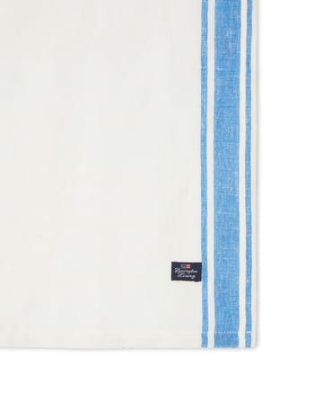 Linen Cotton Side Stripes -kangasservetti 50 x 50 cm - Sininen-valkoinen - Lexington