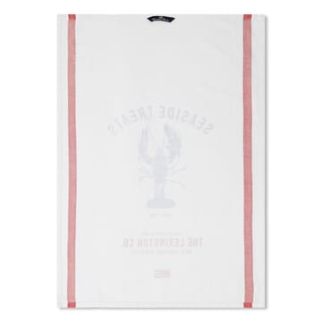 Lobster Twill -keittiöpyyhe 50 x 70 cm - White-red-blue - Lexington
