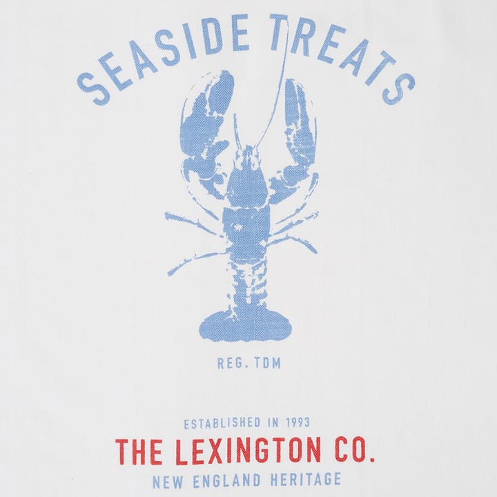 Lobster Twill -keittiöpyyhe 50 x 70 cm - White-red-blue - Lexington
