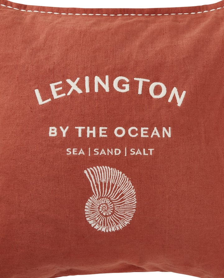 Logo Embroidered by the ocean -tyynynpäällinen 50x50 cm - Coconut - Lexington