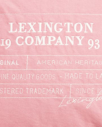 Logo Organic Cotton Canvas tyynynpäällinen 50x50 cm - Pink - Lexington