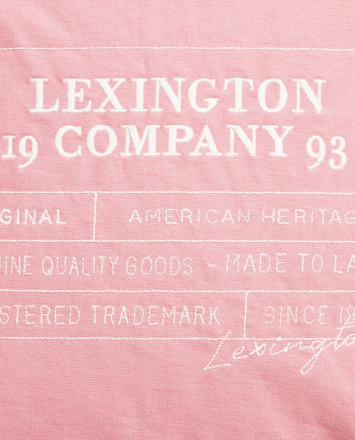 Logo Organic Cotton Canvas tyynynpäällinen 50x50 cm, Pink Lexington