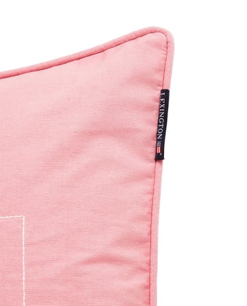 Logo Organic Cotton Canvas tyynynpäällinen 50x50 cm - Pink - Lexington