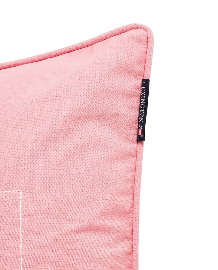 Logo Organic Cotton Canvas tyynynpäällinen 50x50 cm, Pink Lexington