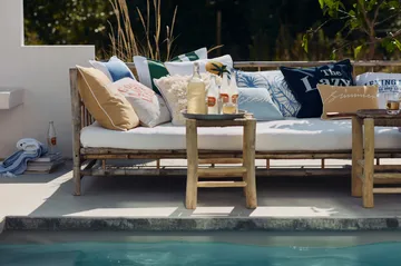 Logo Twill -tyynynpäällinen 50x50 cm - Oat-White - Lexington