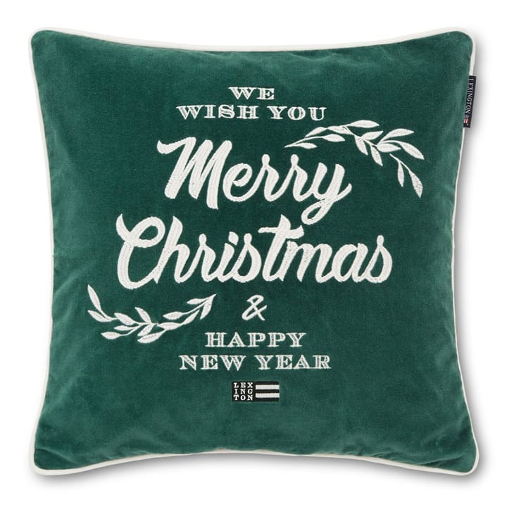 Merry Christmas -tyynynpäällinen 50x50 cm - Vihreä - Lexington