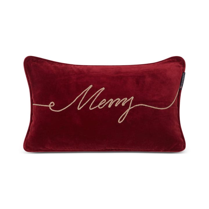 Merry Cotton Velvet -tyyny 30 x 50 cm - Red - Lexington