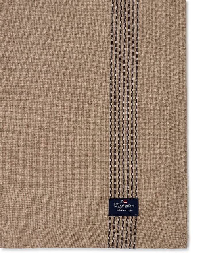 Organic Cotton Oxford tabletti 40x50 cm - Beige-dark gray - Lexington