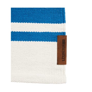 Organic Striped Cotton käytävämatto 70x130 cm - Blue-white - Lexington