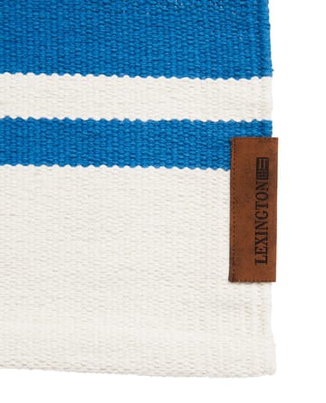 Organic Striped Cotton käytävämatto 80x220 cm - Blue-white - Lexington