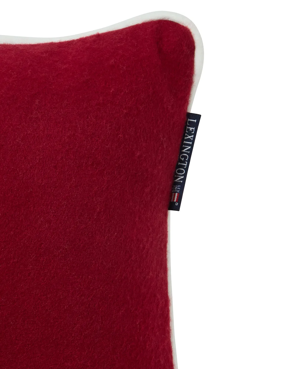 Ornament-villasekoitekudottu tyynynpäällinen 30x40 cm, Punavalkoinen Lexington