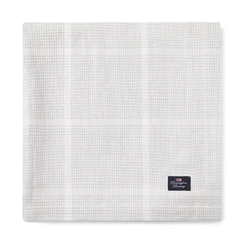 Pepita Check Cotton Linen -pöytäliina 150 x 350 cm - White-light gray - Lexington