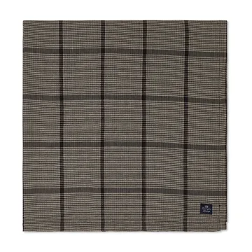Pepita Check Cotton Linen pöytäliina 150x250 cm - Dark gray-beige - Lexington