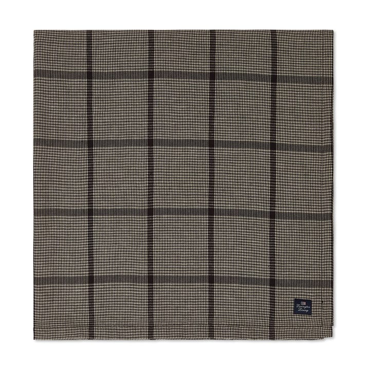 Pepita Check Cotton Linen pöytäliina 150x250 cm, Dark gray-beige Lexington