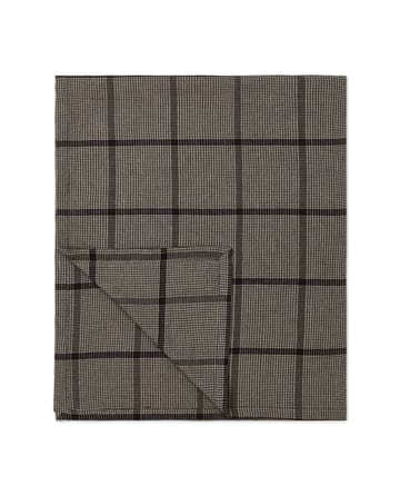 Pepita Check Cotton Linen pöytäliina 150x250 cm - Dark gray-beige - Lexington