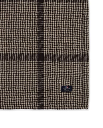 Pepita Check Cotton Linen pöytäliina 150x250 cm - Dark gray-beige - Lexington