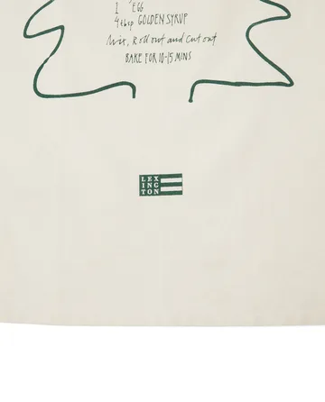 Piparkakku keittiöpyyhe 50x70 cm - Valko-vihreä - Lexington