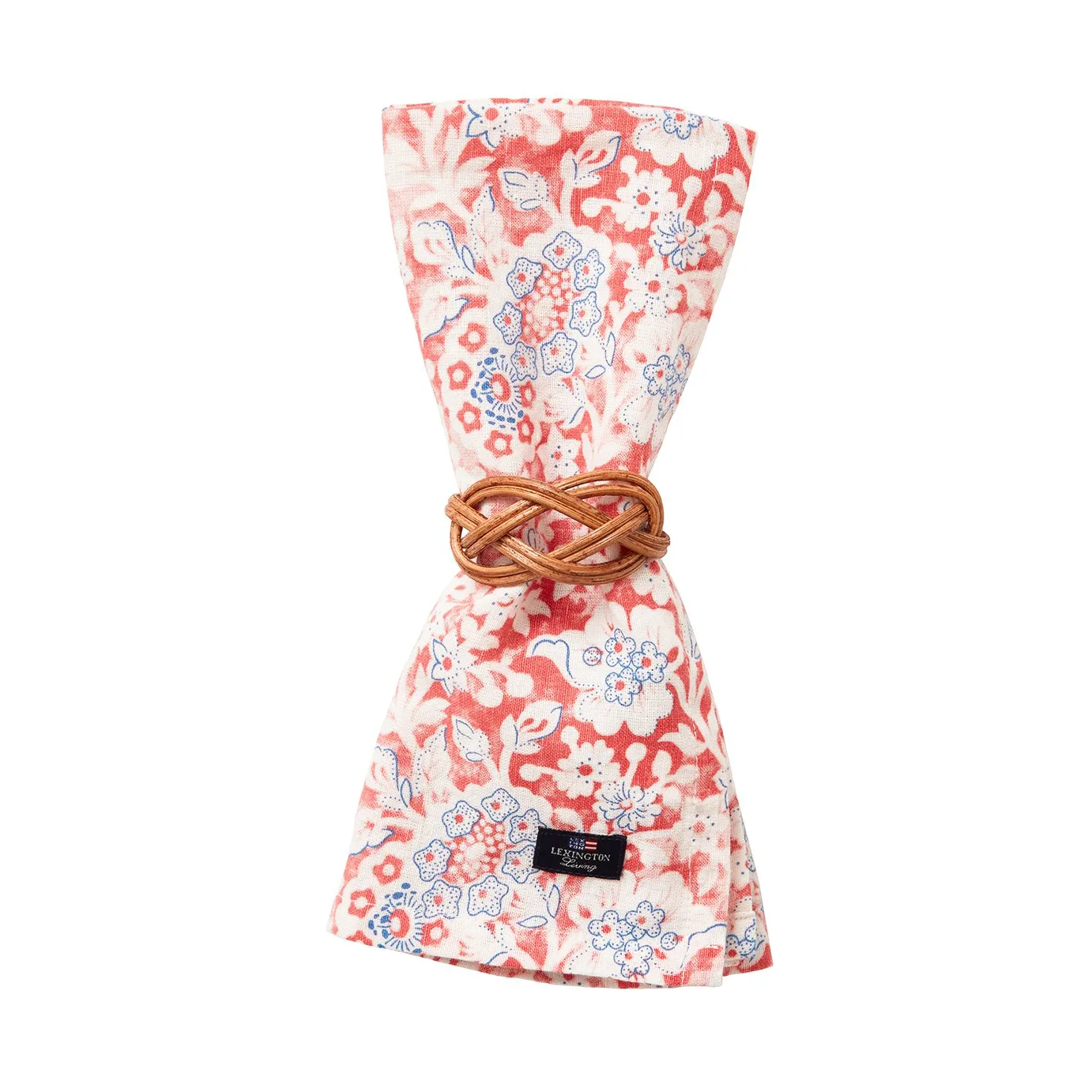 Printed Flowers Recycled Cotton kangasservetti 50x50 cm, Coral Lexington