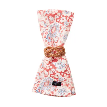Printed Flowers Recycled Cotton kangasservetti 50x50 cm - Coral - Lexington