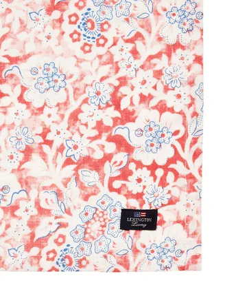 Printed Flowers Recycled Cotton kangasservetti 50x50 cm - Coral - Lexington